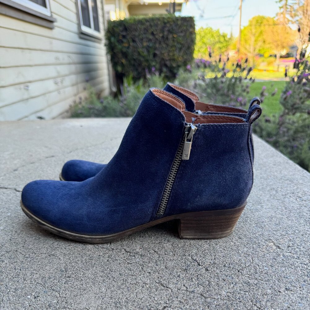 Lucky Brand Navy Basel Ankle Boots Size 9.5M/41